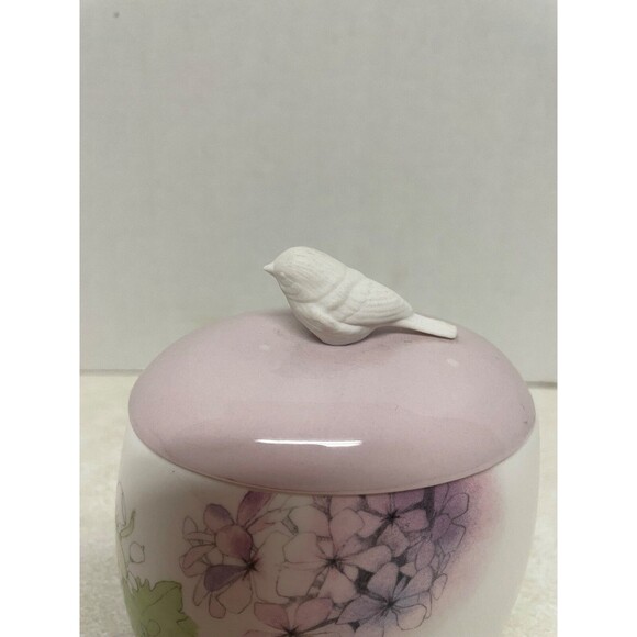 Hallmark Marjolein Bastin Bird Oval Trinket Box 4" Tall - Picture 4 of 7